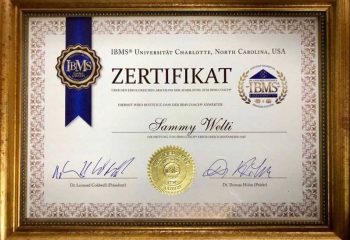 IBMS® Zertifikat Sammy Welti